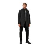 Erkek Mont Kaban Siyah WaterProof Rüzgar ve Su itici Slim Fit Termo Dolumlu Uzun Şişme Mont NCS JEANS 4515 SİYAH S