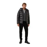 Erkek Mont Şişme Bordo Kapüşon Detay Rüzgar ve Su İtici Nefes Alabilen Slim Fit NCS JEANS 4989 BORDO S