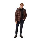 Erkek Mont Şişme Kiremit Kapüşon Detay Rüzgar ve Su İtici Nefes Alabilen Slim Fit NCS JEANS 4989 KİREMİT L