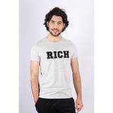 Erkek Nakış Baskılı T-Shirt - 0 Siyah - M