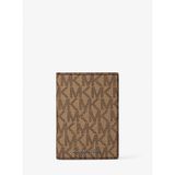 Erkek Nakit Para Bölmeli Monogram Logo Desenli Kanvas Kahverengi Cüzdan 39R6LHDF0B-HUSK