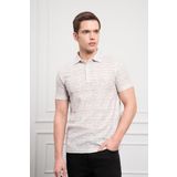 Erkek Nefti Trend Polo Yaka Desenli Dynamic Fit Rahat Kesim T-Shirt