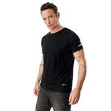 Erkek Nem Emici Hızlı Kuruma Atletik Teknik Performans Spor T-Shirt Drıfıt-Kısakolnew - 2XL - Siyah