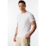 Erkek Nem Emici Hızlı Kuruma Atletik Teknik Performans Spor T-Shirt Drıfıt-Kısakolnew - Beyaz