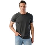 Erkek Nem Emici Hızlı Kuruma Atletik Teknik Performans Spor T-shirt DRIFIT-KISAKOLNEW Füme M