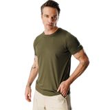 Erkek Nem Emici Hızlı Kuruma Atletik Teknik Performans Spor T-shirt DRIFIT-KISAKOLNEW Haki S
