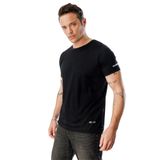 Erkek Nem Emici Hızlı Kuruma Atletik Teknik Performans Spor T-Shirt Drıfıt-Kısakolnew - XL - Siyah