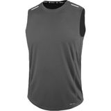 Erkek Nem Emici Hızlı Kuruma Atletik Teknik Performans Sporcu Sıfır Kol T-shirt Drıfıt-sıfırkol Füme