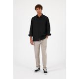 Erkek Nicolas Regular Fit%100 Keten Gömlek - Siyah SİYAH