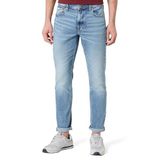 Erkek Normal Bel Boru Paça Cep Detay Denim Kumaş Mavi Jeans LV04RE700G-2TG