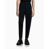 Erkek Normal Bel Dar Paça Düğme Kapama Düz Slim Fit Lacivert Pantolon EM004906 AF23435-UB118