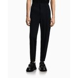 Erkek Normal Bel Dar Paça Düğme Kapama Düz Slim Fit Lacivert Pantolon EM004906 AF23435-UB118