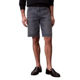 Erkek Normal Bel Kısa Boy Denim Kumaş Rahat Kesim Gri Şort LV04RF732G-SCO