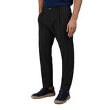 Erkek Normal Bel Regular Fit Rahat ve Esnek Kumaş Düz Paça Siyah Pantolon 25414071-011