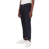 Erkek Normal Belli Pamuklu Logo Desenli Denim Jeans 3K1J77 1DJGZ-DENİM