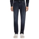Erkek Normal Kalıp Düz Paça Pamuklu Denim Lacivert Jeans 50549820-401