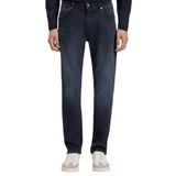 Erkek Normal Kalıp Düz Paça Pamuklu Denim Lacivert Jeans 50549820-401