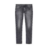 Erkek Normal Kalıp Eskitme Desenli Kartal Logo İşlemeli Gri Jeans EM000121 AF17860-M8001