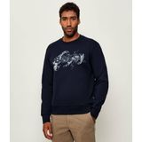Erkek Normal Kalıp Logo Baskılı Yuvarlak Yakalı Uzun Kollu Kırmızı Sweatshirt 50549283-404