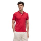 Erkek Normal Kalıp Logo Bayrak İşlemeli Kısa Kollu Kırmızı Polo Yaka T-Shirt MW0MW43263-XLD