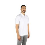 Erkek Normal Kalıp Logo İşlemeli Kısa Kollu%100 Pamuklu Pike Beyaz Polo Yaka T-Shirt 50544088-101