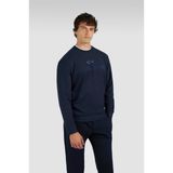 Erkek Normal Kalıp Logo İşlemeli Uzun Kollu Pamuklu Lacivert Sweatshirt 15311845-050