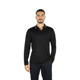 Erkek Normal Kalıp Uzun Kollu%100 Yün Triko Siyah Polo Yaka T-Shirt 50549317-001