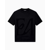 Erkek Normal Kalıp Yuvarlak Yakalı Büyük Kadife Logolu Kısa Kollu Haki T-Shirt EM006770 AF10017-M7308