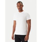 Erkek Normal Kalıp Yuvarlak Yakalı Logo Desenli Kısa Kollu Beyaz T-Shirt 80GAHT03 CJ00T-G03
