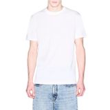 Erkek Normal Kalıp Yuvarlak Yakalı Logo İşlemeli Yuvarlak Yakalı Kısa Kollu Beyaz T-Shirt XM002450 AF10356-U0009