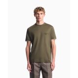 Erkek Normal Kalıp Yuvarlak Yakalı Logo Kabartmalı Kısa Kollu Haki T-Shirt EM006766 AF10017-M7309