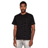 Erkek Normal Kalıp Yuvarlak Yakalı Pamuklu Logo Baskılı Kısa Kollu Siyah T-Shirt 79GAH6R0JS511-899