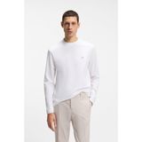 Erkek Normal Kalıp%100 Pamuklu Logo Baskılı Uzun Kollu Beyaz Sweatshirt 50555107-100