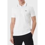 Erkek Normal Kalıp%100 Pamuklu Logo İşlemeli Kısa Kollu Beyaz Polo Yaka T-Shirt 50559365-100