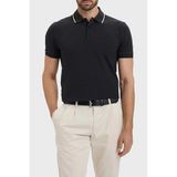 Erkek Normal Kalıp%100 Pamuklu Logo İşlemeli Kısa Kollu Lacivert Polo Yaka T-Shirt 50559365-402