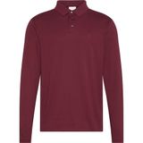 Erkek Normal Kalıp%100 Pamuklu Uzun Kollu Bordo Polo Yaka T-Shirt LV040EM909-WCV