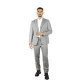 Erkek Normal Kalıp%100 Saf Yün Mikro Desenli Gri Takım Elbise EM000476 TE16045-OC006