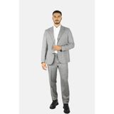Erkek Normal Kalıp%100 Saf Yün Mikro Desenli Gri Takım Elbise EM000476 TE16045-OC006
