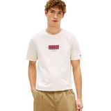 Erkek Normal Kesim Baskılı Pamuklu Kısa Kollu Krem T-Shirt MW0MW42392-Z00