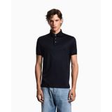 Erkek Normal Kesim Pamuklu Kısa Kollu Lacivert Polo Yaka T-Shirt EM003002 AF10761-UB118