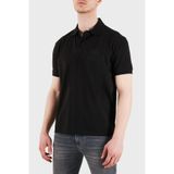 Erkek Normal Kesim Pamuklu Logo Kabartmalı Kısa Kollu Siyah Polo Yaka T-Shirt EM004579 AF13742-UC001