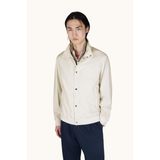 Erkek Normal Kesim Su Geçirmez ve Rüzgar Dirençli Dik Yaka Uzun Kollu Ekru Ceket 26412135-782