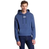 Erkek Normal Kesim Yüksek Pamuk İçerikli Kapüşonlu Uzun Kollu Mavi Sweatshirt LV04RG276G-CEC