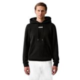 Erkek Normal Kesim Yüksek Pamuk İçerikli Kapüşonlu Uzun Kollu Siyah Sweatshirt LV04RG276G-UB1