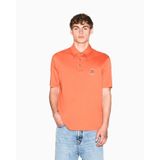 Erkek Normal Kesim Yumuşak ve Dayanıklı Pamuklu AX Logo İşlemeli Kısa Kollu Turuncu Polo Yaka T-Shirt XM002209 AF10364-U3040