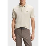 Erkek Normal Kesim Yün ve Pamuk İçerikli Kısa Kollu Örgü Ekru Polo Yaka T-Shirt 50553789-118