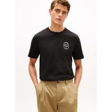 Erkek Normal Kesim Yuvarlak Yakalı Pamuklu Kısa Kollu Siyah T-Shirt MW0MW42364-BDS