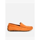 Erkek Nubuk Deri Turuncu Hafif Tabanlı Günlük Loafer 02AYH305550A570