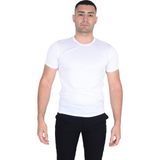 Erkek O Yaka Floş T-Shirt - Beyaz