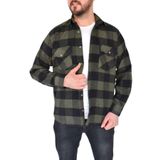 Erkek Oduncu Çift Cep Kapaklı Regular Fit Gömlek BGL-ST02338 HAKİ S